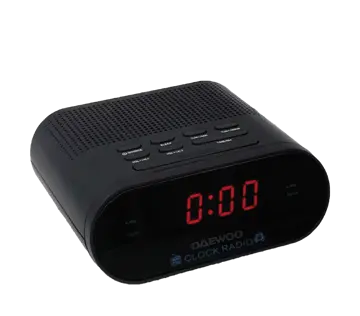 Daewoo DW1218 Radio Reloj AM/FM con Salida Jack 3,5 mm Daewoo DW1218 Radio Reloj AM/FM con Salida Jack 3,5 mm