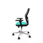PIQUERAS Y CRESPO Silla de oficina Jorquera con mecanismo Sincro/Traslack Turquesa