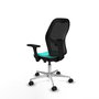 PIQUERAS Y CRESPO Silla de oficina Jorquera con mecanismo Sincro/Traslack Turquesa