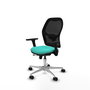 PIQUERAS Y CRESPO Silla de oficina Jorquera con mecanismo Sincro/Traslack Turquesa