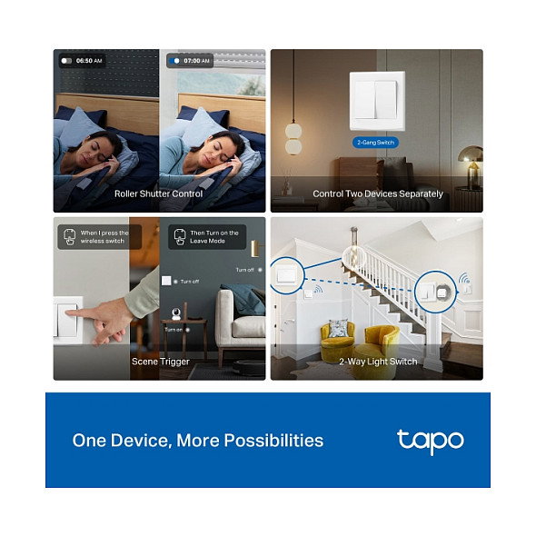 TP-Link Tapo S112 Actuador para estores/persianas Blanco