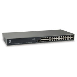 Level One GEP-2682 Switch Gestionado L3 Gigabit Ethernet 24xPoE, 2xGSFP, 19" 370W
