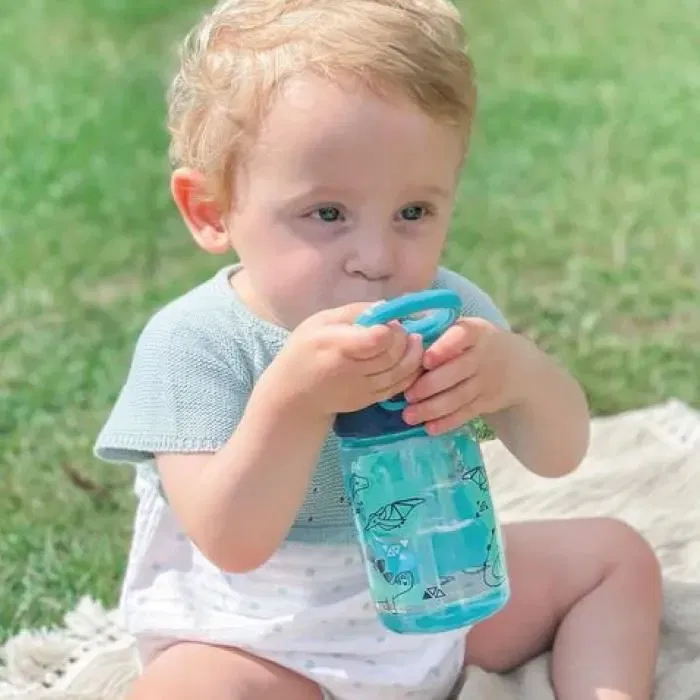 Nuby Set de 2 Botellas de Agua Incredible Gulp 360 ml Dinosaurios NUB0048526890453