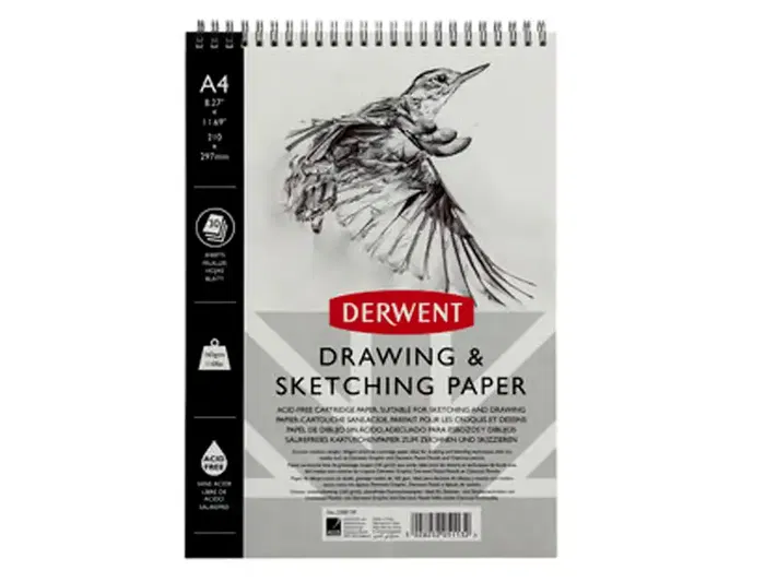 Derwent Bloc Dibujo Esbozo DIN A4 30 Hojas 165 g/m2