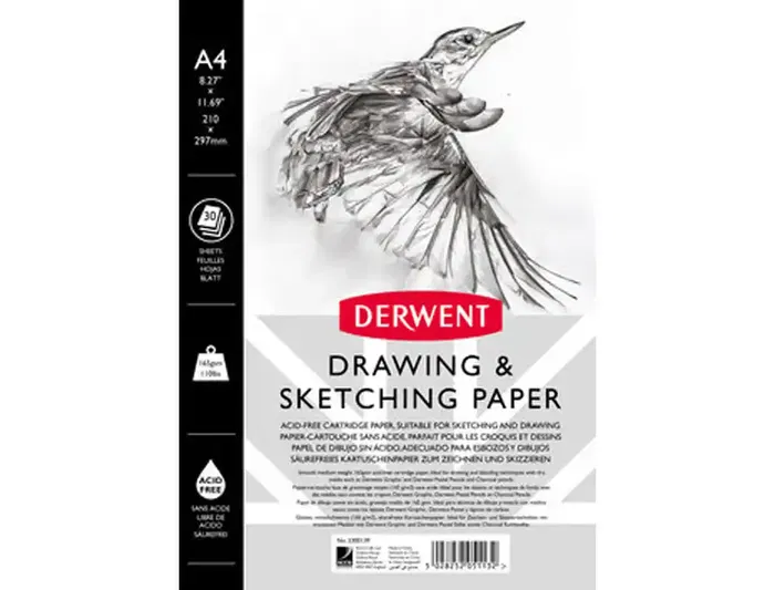 Derwent Bloc Dibujo Esbozo DIN A4 30 Hojas 165 g/m2