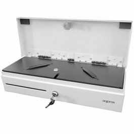Approx Cajón Portamonedas Compacto APPCASH02FLIPTOPWH Blanco
