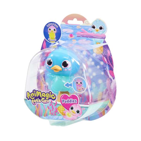 Bizak Figura Squishy Animagic Let's Glo Ornitorrinco, Brilla en la Oscuridad y Flota en el Agua, 21 x 18 x 8 cm, Con Pilas Incluidas, Edad 4+