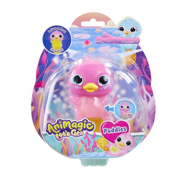 Bizak Figura Squishy Animagic Let's Glo Ornitorrinco, Brilla en la Oscuridad y Flota en el Agua, 21 x 18 x 8 cm, Con Pilas Incluidas, Edad 4+