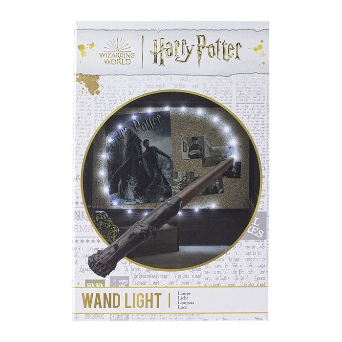 PALADONE Varita Mágica Harry Potter con Luces LED Brillantes - Iluminación Blanca - Se Enciende y Apaga