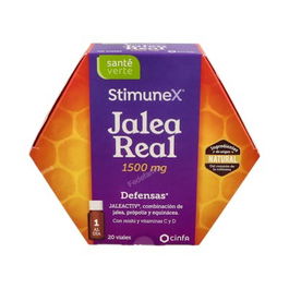 Stimunex Sante Verte Jalea Real 1500 mg, Defensas, 20 Viales