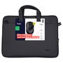 Trust Bologna Funda Maletín para Portátil 16 Pulgadas Negro - Con Material Reciclado PET