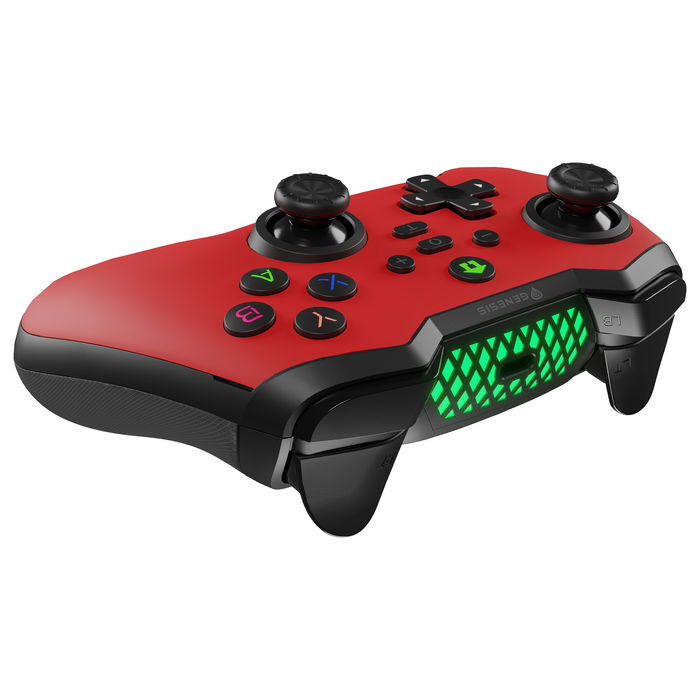 Genesis Gamepad MANGAN 400 Inalámbrico - Mando para PC y Nintendo Switch, Color Rojo y Negro Genesis Gamepad MANGAN 400 Inalámbrico - Mando para PC y Nintendo Switch, Color Rojo y Negro