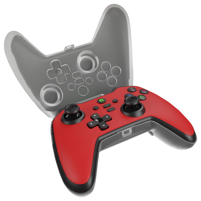 Genesis Gamepad MANGAN 400 Inalámbrico - Mando para PC y Nintendo Switch, Color Rojo y Negro Genesis Gamepad MANGAN 400 Inalámbrico - Mando para PC y Nintendo Switch, Color Rojo y Negro