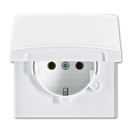 BUSCH-JAEGER BJ 20 EUGK-32-101 Toma de corriente con tapa abatible IP44 blanco
