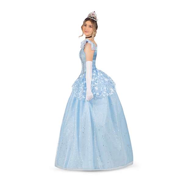 My Other Me Disfraz Princesa Zapato De Cristal Talla L (Vestido, Guantes y Enaguas) Azul