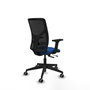 PIQUERAS Y CRESPO Silla de oficina Motilla Azul y Negro con mecanismo Sincro/Traslack