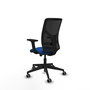 PIQUERAS Y CRESPO Silla de oficina Motilla Azul y Negro con mecanismo Sincro/Traslack