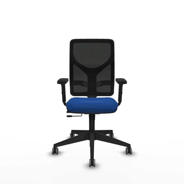 PIQUERAS Y CRESPO Silla de oficina Motilla Azul y Negro con mecanismo Sincro/Traslack PIQUERAS Y CRESPO Silla de oficina Motilla Azul y Negro con mecanismo Sincro/Traslack