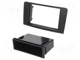 ACV Bastidor de montaje de radio para Mercedes M-Class (W164) 2005-2011, 2 DIN, negro