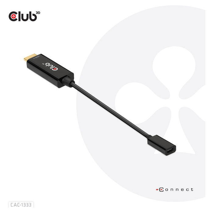 Club 3D Adaptador HDMI 2.0 a USB-C Activo 4K 60Hz (St/Bu)