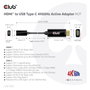 Club 3D Adaptador HDMI 2.0 a USB-C 4K60Hz CAC-1333