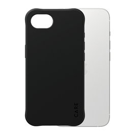 PanzerGlass CARE Samba MagSafe Case para iPhone 16e / 17e - Negro, TPU Reciclado 100%, Resistente a Golpes MIL-STD-810H
