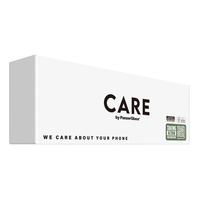 PanzerGlass CARE Samba MagSafe Case para iPhone 16e / 17e - Negro, TPU Reciclado 100%, Resistente a Golpes MIL-STD-810H