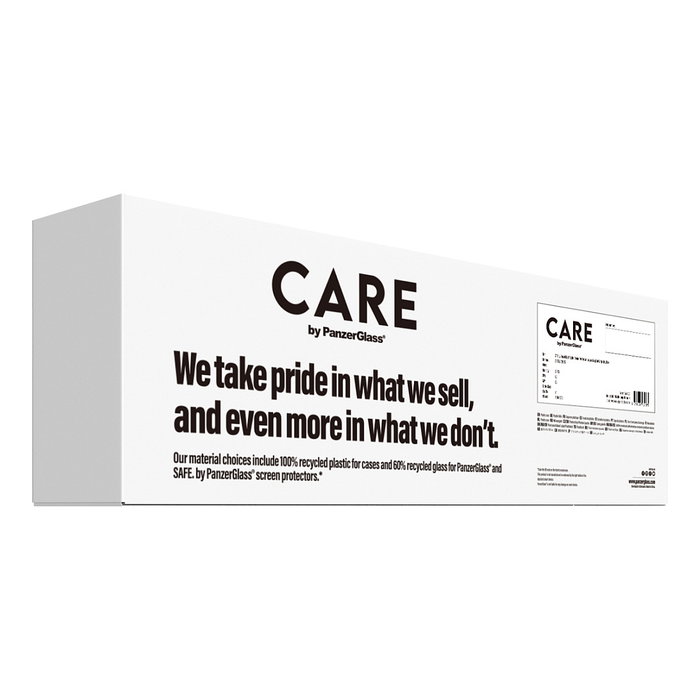 PanzerGlass CARE Samba MagSafe Case para iPhone 16e / 17e - Negro, TPU Reciclado 100%, Resistente a Golpes MIL-STD-810H