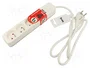 KERG Prolongador de alimentación H05VV-F blanco