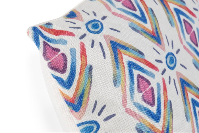 DKD Home Decor Cojin Multicolor 45 x 45 cm (4 Unidades) Poliester Zipper