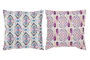 DKD Home Decor Set de 4 Cojines IKATS Multicolor 45x45 cm