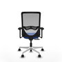 PIQUERAS Y CRESPO Silla de oficina Zulema con mecanismo Sincro/Traslack Azul y Gris