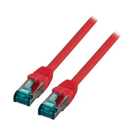 EFB Elektronik MK6001.1,5R Cable de parcheo RJ45 Cat6a S/FTP 1,5m Rojo