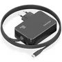 Aisens Cargador GaN 100W ASCH-1PD100WL50-BK con Cable USB-C 1.8m PD3.0 Automático para Portátil, Móvil, Tablet, Negro