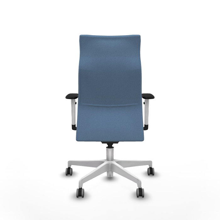PIQUERAS Y CRESPO Sillón Albacete Azul Cielo con Mecanismo Sincro y Base Blanca PIQUERAS Y CRESPO Sillón Albacete Azul Cielo con Mecanismo Sincro y Base Blanca