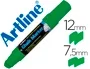 Artline EPW-12 Rotulador Pizarra Verde Negra 12 mm Trazo Rectangular para Cristal y Plástico Uso Exterior Interior Borrable Húmedo