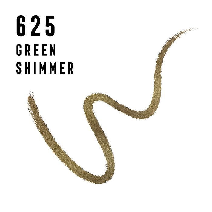 MASTERPIECE WOW LINER Delineador de ojos en gel waterproof, de larga duración 24h, acabado Green Shimmer brillante, 1.2 g, Referencia #625-Green Shimmer