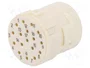 HARTING Conector M23 hembra con 17 pines y plantilla de contacto