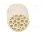 HARTING Conector M23 hembra con 17 pines y plantilla de contacto