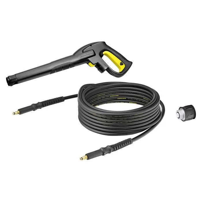 Kärcher Set de acoplamiento rápido compatible con todas las máquinas, excepto modelos con carrete, incluye empuñadura, manguera 7.5m y adaptador Kärcher Set de acoplamiento rápido compatible con todas las máquinas, excepto modelos con carrete, incluye empuñadura, manguera 7.5m y adaptador