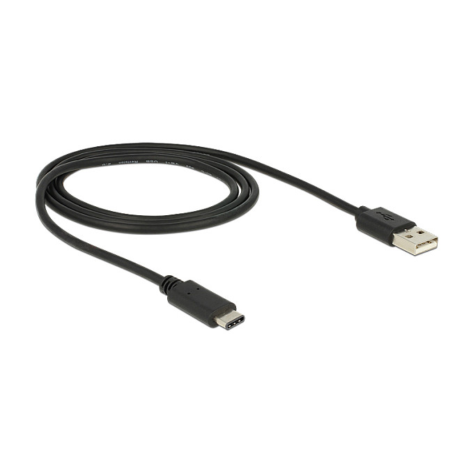 DeLOCK Cable USB 2.0 A Macho a USB C Macho 1 m Negro 83600