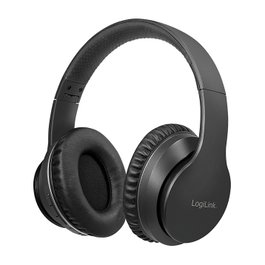 LogiLink Bluetooth Headset con cancelación de ruido activa, V5.0, negro