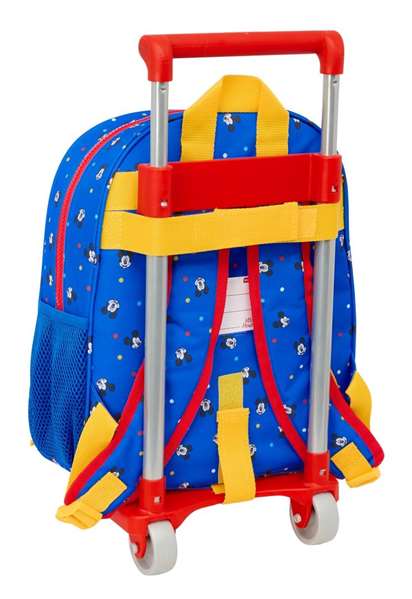 Mochila Escolar con Ruedas Mickey Mouse Clubhouse Good day Azul 28 x 34 x 10 cm