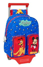 Mochila Escolar con Ruedas Mickey Mouse Clubhouse Good day Azul 28 x 34 x 10 cm