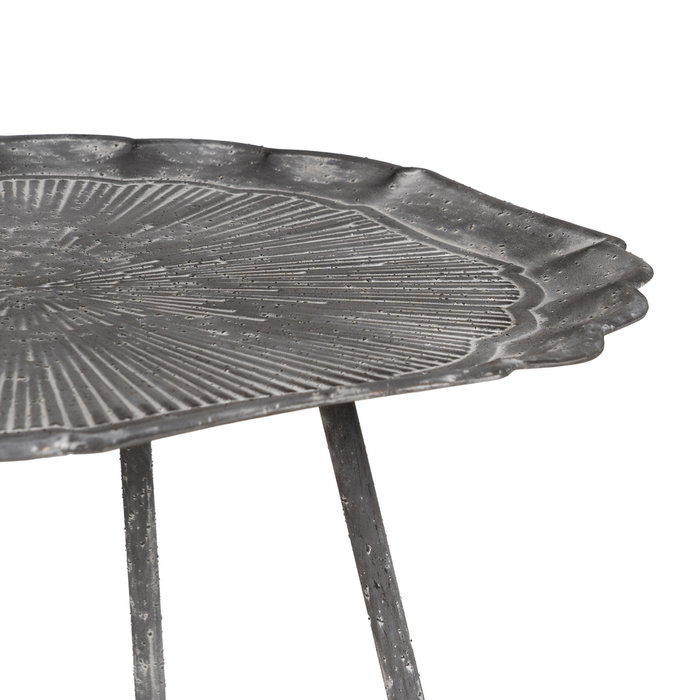 Mesita Gris Metal 55 X 55 X 61 cm