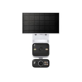 TP-Link Tapo C645D KIT - Cámara de Seguridad Inteligente Exterior 2K Dual Lente 360º con Panel Solar, Batería, IA, Visión Nocturna Color, WiFi, IP65