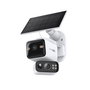 TP-Link Tapo C645D KIT - Cámara de Seguridad Inteligente Exterior 2K Dual Lente 360º con Panel Solar, Batería, IA, Visión Nocturna Color, WiFi, IP65