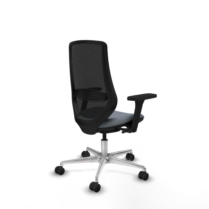 PIQUERAS Y CRESPO Silla de oficina Mardos con mecanismo Sincro/Traslack, Gris y Negro