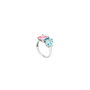 Chiara Ferragni Princess Rainbow Ring Blue/Pink CZ S10