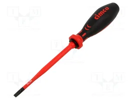 CIMCO Destornillador plano slim aislado 5,5x1mm